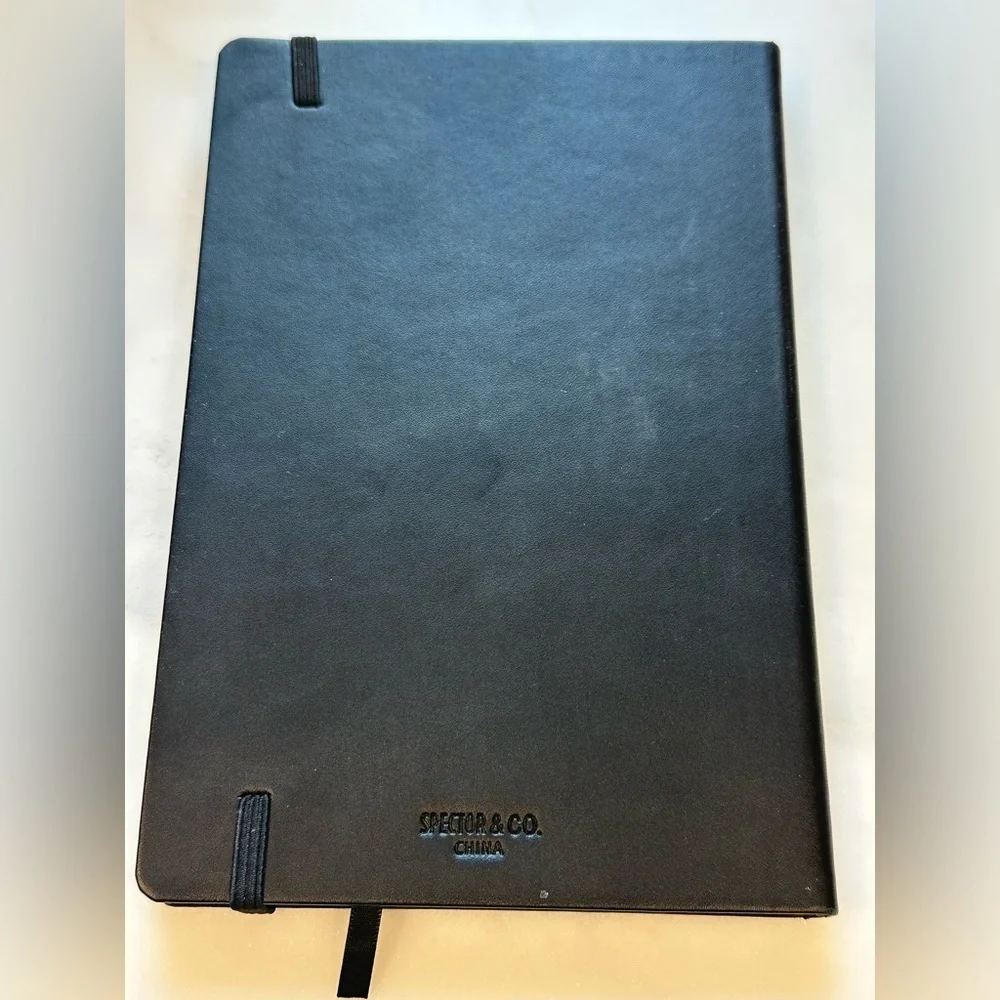 Black Embossed Ontario Canada Journal Notebook with Lined Paper